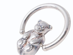 Tiffany&Co ティファニー ベビー ベア ラトル ブレスレット アクセサリー ガラガラ YO400 シルバー925 42.3g 美品 中古 4b002557