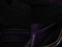 Load image into Gallery viewer, BALENCIAGA バレンシアガ ザシティ ハンドバッグ 132116 パープル レザー アンティークゴールド金具 良品 中古 4b002558