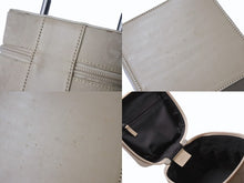 Load image into Gallery viewer, GUCCI グッチ バニティ バック ハンドバック GG柄 GGキャンバス アクセサリーポーチ ベージュ レザー 美品 中古 4b002559