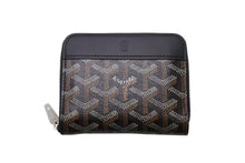 Load image into Gallery viewer, 新品未使用 GOYARD ゴヤール マティニョン 二つコインケース MATIGNMINTY01CL01P ゴヤールキャンバス レザー ブラック ブラウン 中古 4b002572