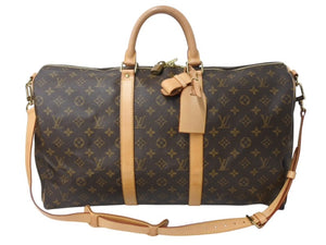極美品 LOUIS VUITTON ルイヴィトン キーポル バンドリエール 50 モノグラムキャンバス M41416 ボストンバッグ 中古 4b002574
