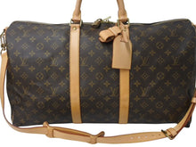 Load image into Gallery viewer, 極美品 LOUIS VUITTON ルイヴィトン キーポル バンドリエール 50 モノグラムキャンバス M41416 ボストンバッグ 中古 4b002574