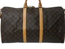Load image into Gallery viewer, 極美品 LOUIS VUITTON ルイヴィトン キーポル バンドリエール 50 モノグラムキャンバス M41416 ボストンバッグ 中古 4b002574