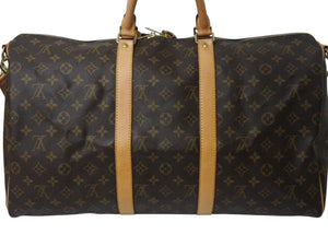 極美品 LOUIS VUITTON ルイヴィトン キーポル バンドリエール 50 モノグラムキャンバス M41416 ボストンバッグ 中古 4b002574