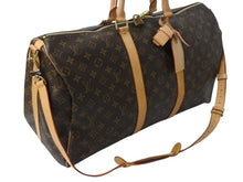 Load image into Gallery viewer, 極美品 LOUIS VUITTON ルイヴィトン キーポル バンドリエール 50 モノグラムキャンバス M41416 ボストンバッグ 中古 4b002574