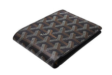 画像をギャラリービューアに読み込む, GOYARD ゴヤール ヴィクトワール ウォレット 二つ折り財布 ブラック ゴヤールディンキャンバス 美品 中古 4b002575