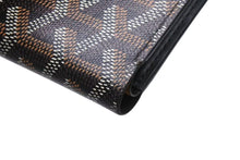 画像をギャラリービューアに読み込む, GOYARD ゴヤール ヴィクトワール ウォレット 二つ折り財布 ブラック ゴヤールディンキャンバス 美品 中古 4b002575