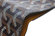 画像をギャラリービューアに読み込む, GOYARD ゴヤール ヴィクトワール ウォレット 二つ折り財布 ブラック ゴヤールディンキャンバス 美品 中古 4b002575