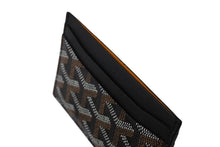 画像をギャラリービューアに読み込む, 新品未使用 GOYARD ゴヤール サンシュルピス カードケース コットン リネン フランス製 ブラック ブラウン 中古 4b002577