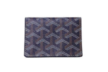 画像をギャラリービューアに読み込む, 極美品 GOYARD ゴヤール マルゼルブ カードケース ブラウン ネイビー PVC レザー MALESHPMLTY01CL01X 中古 4b002578