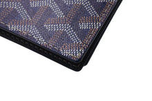 画像をギャラリービューアに読み込む, 極美品 GOYARD ゴヤール マルゼルブ カードケース ブラウン ネイビー PVC レザー MALESHPMLTY01CL01X 中古 4b002578