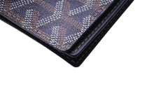 画像をギャラリービューアに読み込む, 極美品 GOYARD ゴヤール マルゼルブ カードケース ブラウン ネイビー PVC レザー MALESHPMLTY01CL01X 中古 4b002578