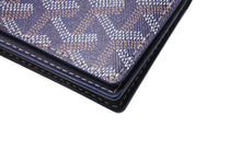 画像をギャラリービューアに読み込む, 極美品 GOYARD ゴヤール マルゼルブ カードケース ブラウン ネイビー PVC レザー MALESHPMLTY01CL01X 中古 4b002578