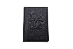 CHANEL シャネル カードケース ココマーク 7番台 フランス製 キャビアスキン ブラック 美品 中古 4b002580