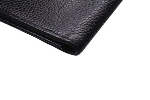 CHANEL シャネル カードケース ココマーク 7番台 フランス製 キャビアスキン ブラック 美品 中古 4b002580
