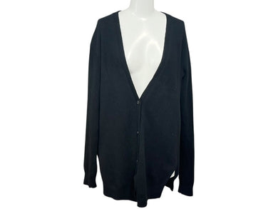 PRADA プラダ カーディガン トップス ブラック 15aw カシミヤ ウール ユニセックス サイズ38 P25C97 美品 中古 4b002581 