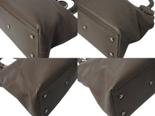 Load image into Gallery viewer, Christian Dior クリスチャンディオール ハンドバッグ ベージュ レザー 05-MA-0123 シルバー金具 美品 中古 4b002587