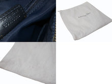 Load image into Gallery viewer, Christian Dior クリスチャンディオール スピーディ 25cm ハンドバッグ トロッター ネイビー ゴールド金具 美品 中古 4b002588