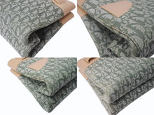 Load image into Gallery viewer, ChristianDior クリスチャンディオール トロッター ハンドバッグ BM0081 コットンキャンバス グリーン ベージュ 美品 中古 4b002589