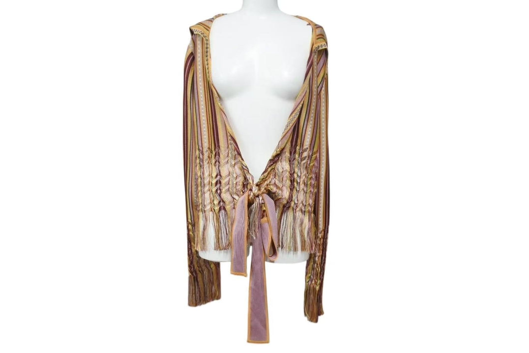 Christian Dior クリスチャンディオール カシュクールカーディガン 2E13077130 マルチカラー レーヨン サイズ42 美品 中古 4b002590