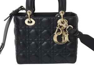Christian Dior クリスチャンディオール Lady Dior レディディオール スモール 2WAYバッグ カナージュ 美品 中古 4b002594