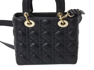 Christian Dior クリスチャンディオール Lady Dior レディディオール スモール 2WAYバッグ カナージュ 美品 中古 4b002594