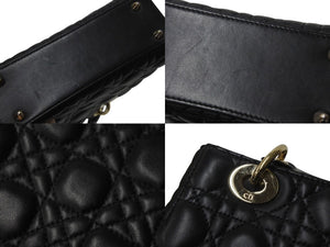 Christian Dior クリスチャンディオール Lady Dior レディディオール スモール 2WAYバッグ カナージュ 美品 中古 4b002594