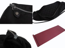 画像をギャラリービューアに読み込む, 極美品 CHROMEHEARTS クロムハーツ ヨガマット ヨガマットケース スターパッチ ダガー レザー ナイロン ブラック 中古 4b002595 