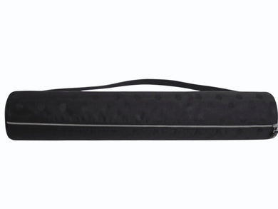 極美品 CHROMEHEARTS クロムハーツ ヨガマット ヨガマットケース スターパッチ ダガー レザー ナイロン ブラック 中古 4b002595 