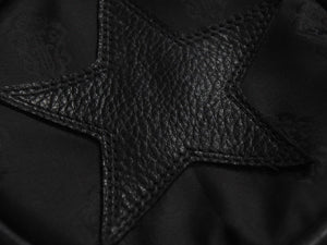 極美品 CHROMEHEARTS クロムハーツ ヨガマット ヨガマットケース スターパッチ ダガー レザー ナイロン ブラック 中古 4b002595 