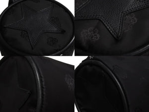 極美品 CHROMEHEARTS クロムハーツ ヨガマット ヨガマットケース スターパッチ ダガー レザー ナイロン ブラック 中古 4b002595 