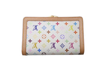 画像をギャラリービューアに読み込む, 極美品 LOUIS VUITTON ルイヴィトン ポルトフォイユヴィエノワ 二つ折り財布 M92987 村上隆 ホワイト モノグラム マルチカラー 中古 4b002596