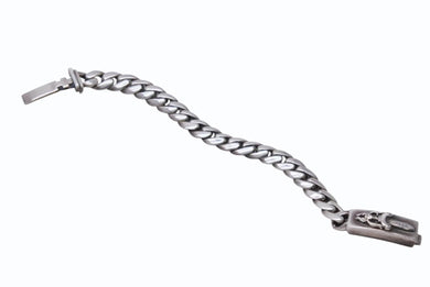 極美品 CHROME HEARTS クロムハーツ ミニダガーID クラシック ブレスレット 重量約43.3g 2002年 20リンク シルバ−925 中古 4b002597 