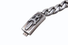 画像をギャラリービューアに読み込む, 極美品 CHROME HEARTS クロムハーツ ミニダガーID クラシック ブレスレット 重量約43.3g 2002年 20リンク シルバ−925 中古 4b002597 