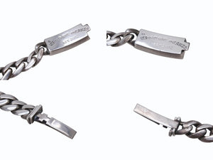 極美品 CHROME HEARTS クロムハーツ ミニダガーID クラシック ブレスレット 重量約43.3g 2002年 20リンク シルバ−925 中古 4b002597 