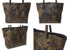 画像をギャラリービューアに読み込む, CHROME HEARTS クロムハーツ FS TOTE FSトートバッグ CHクロスレザーパッチ レザー シルバー925 カモフラージュ 美品 中古 4b002598 