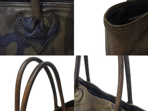 CHROME HEARTS クロムハーツ FS TOTE FSトートバッグ CHクロスレザーパッチ レザー シルバー925 カモフラージュ 美品 中古 4b002598 