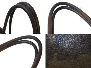 CHROME HEARTS クロムハーツ FS TOTE FSトートバッグ CHクロスレザーパッチ レザー シルバー925 カモフラージュ 美品 中古 4b002598 