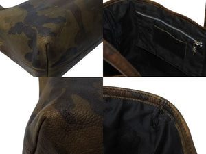 CHROME HEARTS クロムハーツ FS TOTE FSトートバッグ CHクロスレザーパッチ レザー シルバー925 カモフラージュ 美品 中古 4b002598 