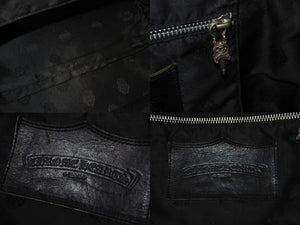 CHROME HEARTS クロムハーツ FS TOTE FSトートバッグ CHクロスレザーパッチ レザー シルバー925 カモフラージュ 美品 中古 4b002598 