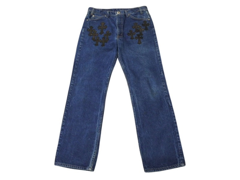 初売りセール価格 Chrome Hearts kids キッズ パッチ デニム 初売りセール価格 Chrome Hearts kids キッズ パッチ デニム