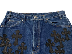 CHROME HEARTS クロムハーツ セメタリークロスパッチ デニムパンツ サイズ34 Levi's 517 リーバイス517 18パッチ 美品 中古 4b002599 