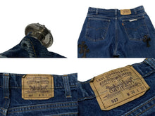 画像をギャラリービューアに読み込む, CHROME HEARTS クロムハーツ セメタリークロスパッチ デニムパンツ サイズ34 Levi&#39;s 517 リーバイス517 18パッチ 美品 中古 4b002599 