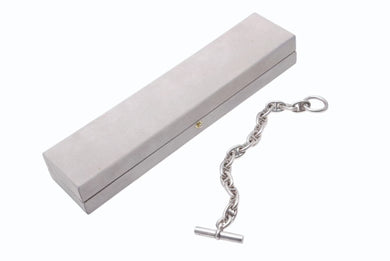 HERMES エルメス オールド シェーヌダンクルMM ブレスレット 15コマ シルバー925 フランス製 重量約57.2 美品 中古 4b002601