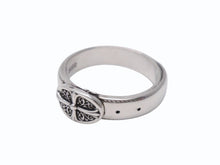 画像をギャラリービューアに読み込む, 以前同様 CHROME HEARTS クロムハーツ BELTED OVAL RING SML スモールベルト オーバルリング 重量約8.4g サイズ24号 シルバー925 中古 4b002602 