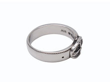 画像をギャラリービューアに読み込む, 以前同様 CHROME HEARTS クロムハーツ BELTED OVAL RING SML スモールベルト オーバルリング 重量約8.4g サイズ24号 シルバー925 中古 4b002602 
