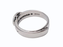 画像をギャラリービューアに読み込む, 以前同様 CHROME HEARTS クロムハーツ BELTED OVAL RING SML スモールベルト オーバルリング 重量約8.4g サイズ24号 シルバー925 中古 4b002602 