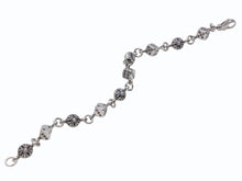 画像をギャラリービューアに読み込む, 未使用 CHROME HEARTS クロムハーツ ダイス&amp;クロスボール ブレスレット 10リンク 重量約43.4g 全長約23cm シルバ−925 中古 4b002603 