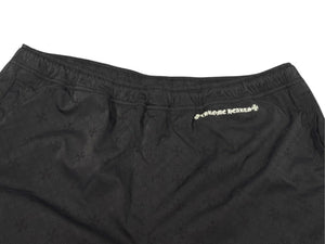 CHROME HEARTS クロムハーツ U TRASH PICK UP PLUS NYLN ナイロントラックパンツ サイズXL CHプラス シルバー925 総柄 美品 中古 4b002605 