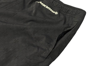 CHROME HEARTS クロムハーツ U TRASH PICK UP PLUS NYLN ナイロントラックパンツ サイズXL CHプラス シルバー925 総柄 美品 中古 4b002605 
